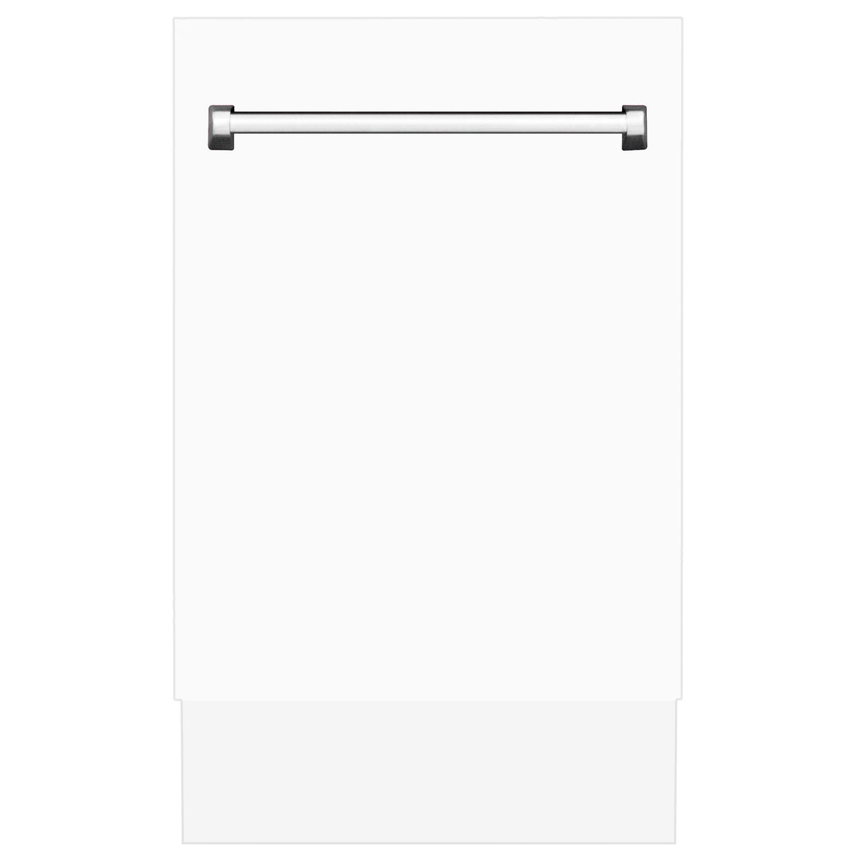 ZLINE 18" Tallac Series 3rd Rack Top Control Dishwasher with Traditional Handle, 51dBa [Color: White Matte]