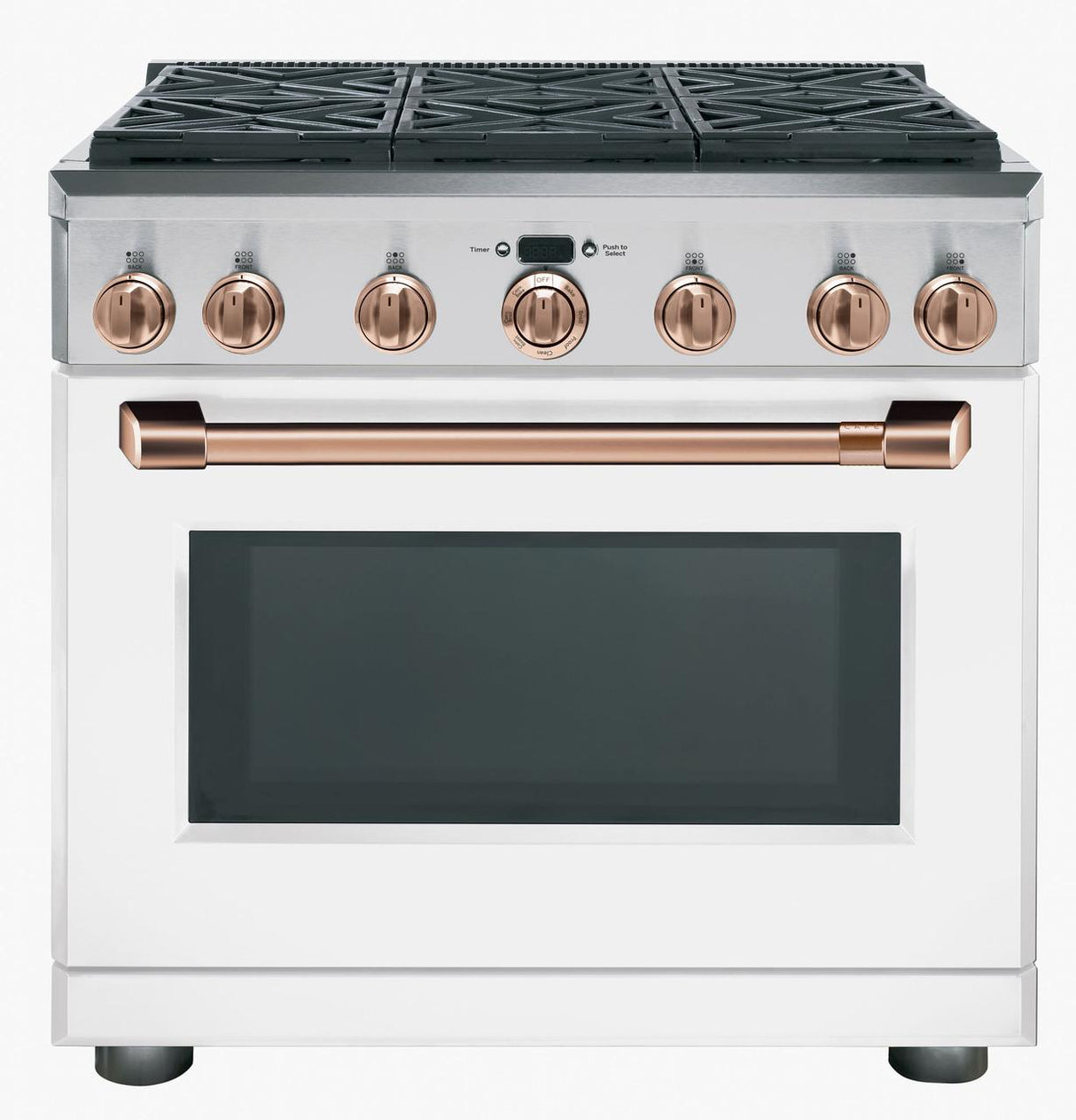 Café™ 36" Dual-Fuel Commercial-Style Range with 6 Burners (Natural Gas)