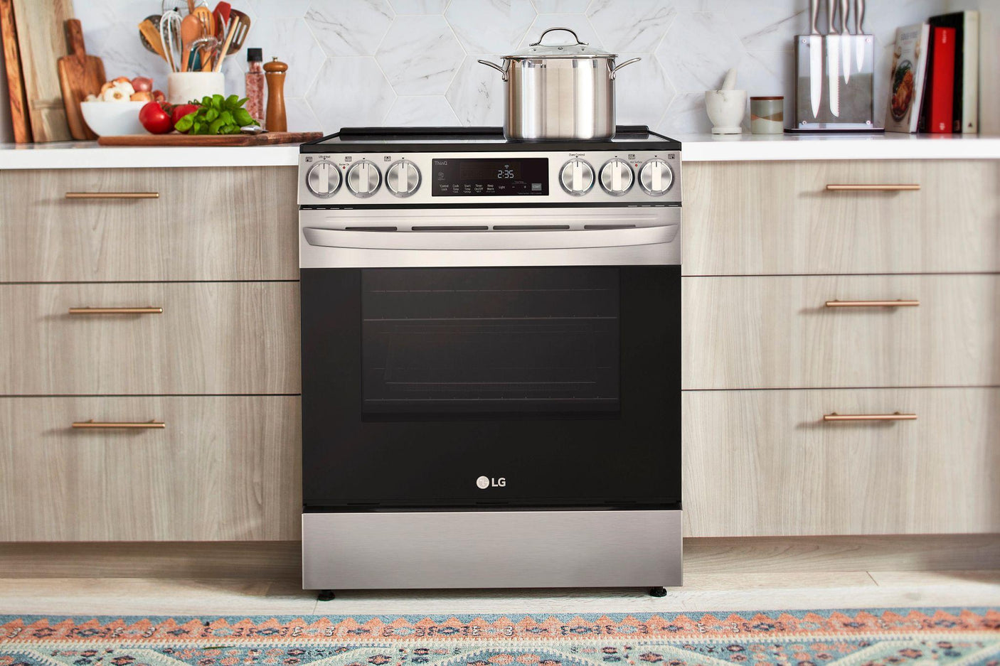 6.3 cu ft. Smart Wi-Fi Enabled Fan Convection Electric Slide-in Range with Air Fry & EasyClean®
