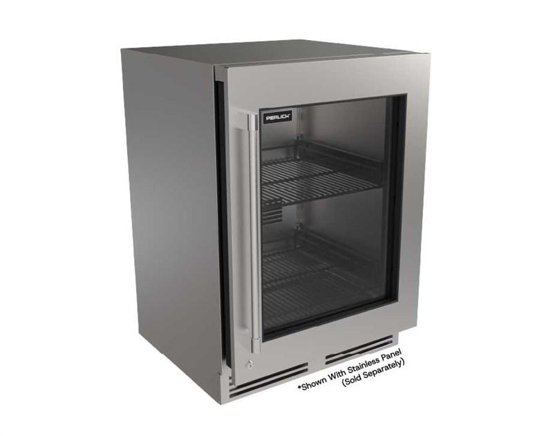 G5 24" Glass Door Refrigerator - Factory Right (Adjustable) Hinge - Indoor/Outdoor Rated
