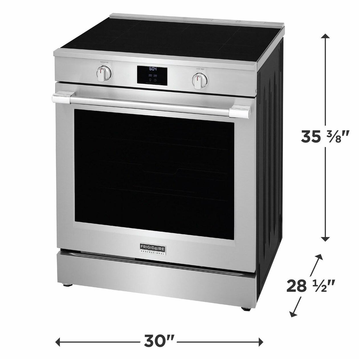 30" Induction Range with Total Convection