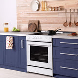 Danby 30 Slide in Smooth Top Electric Range with Knob Controls in White