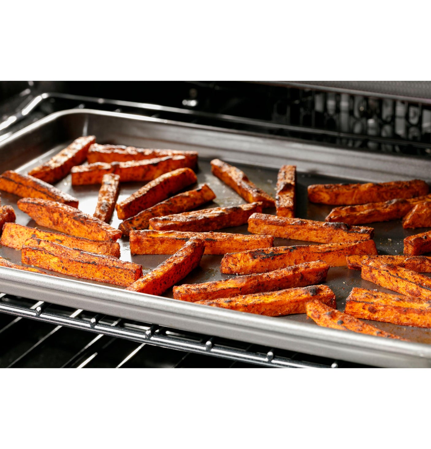 Café 30" Smart Slide-In, Front-Control, Dual-Fuel, Double-Oven Range with Convection