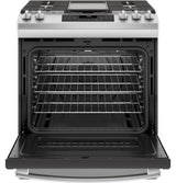 GE® 30" Slide-In Front-Control Convection Gas Range