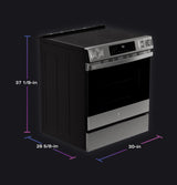 GE Profile™ ENERGY STAR® 30" Smart Slide-In Induction and Convection Range with No Preheat Air Fry and EasyWash™ Oven Tray