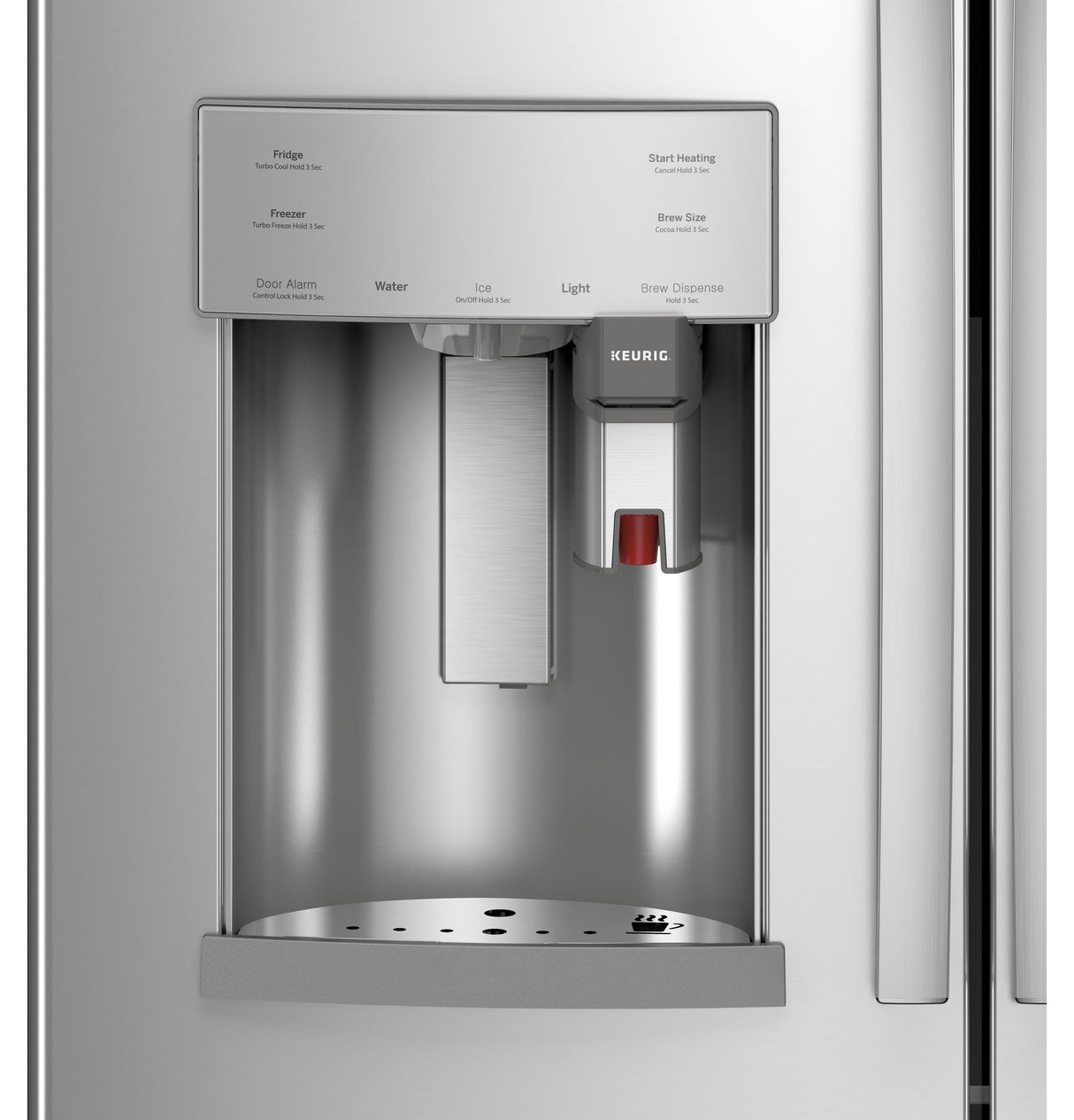 GE Profile™ Series ENERGY STAR® 27.7 Cu. Ft. Smart Fingerprint Resistant French-Door Refrigerator with Keurig® K-Cup® Brewing System