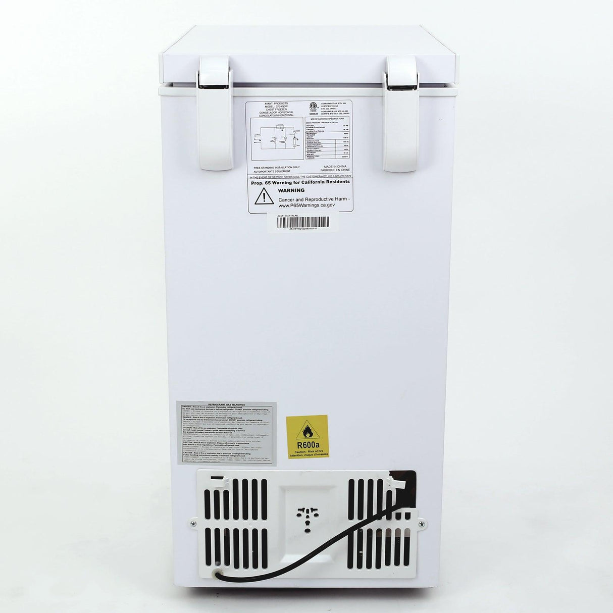 2.5 cu. ft. Chest Freezer - White / 2.5 cu. ft.