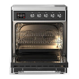 ILVE UMIB30NR3MGC Majestic III 30 inch Induction Range with 4 Elements, 4 cu. ft. Oven Capacity (Triple Glass Door, Graphite Matte, Chrome)