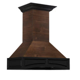 ZLINE 36 in. Wooden Wall Mount Range Hood in Antigua and Walnut - Includes Remote Motor