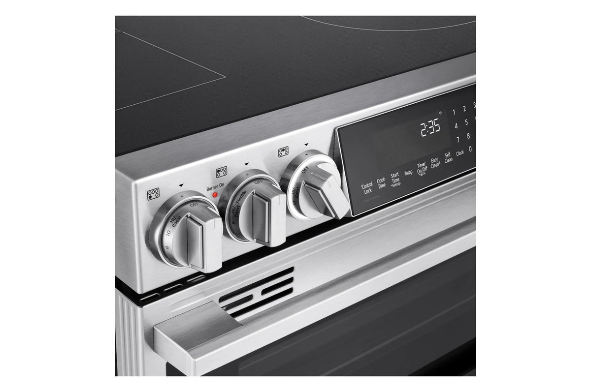 LG STUDIO 7.3 cu. ft. Double Oven Induction Slide-in Range with Probake® Convection and Air Fry