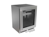 G5 ADA - 24" Beverage Center, Glass Door- Factory Right (Adjustable) Hinge - Indoor/Outdoor Rated