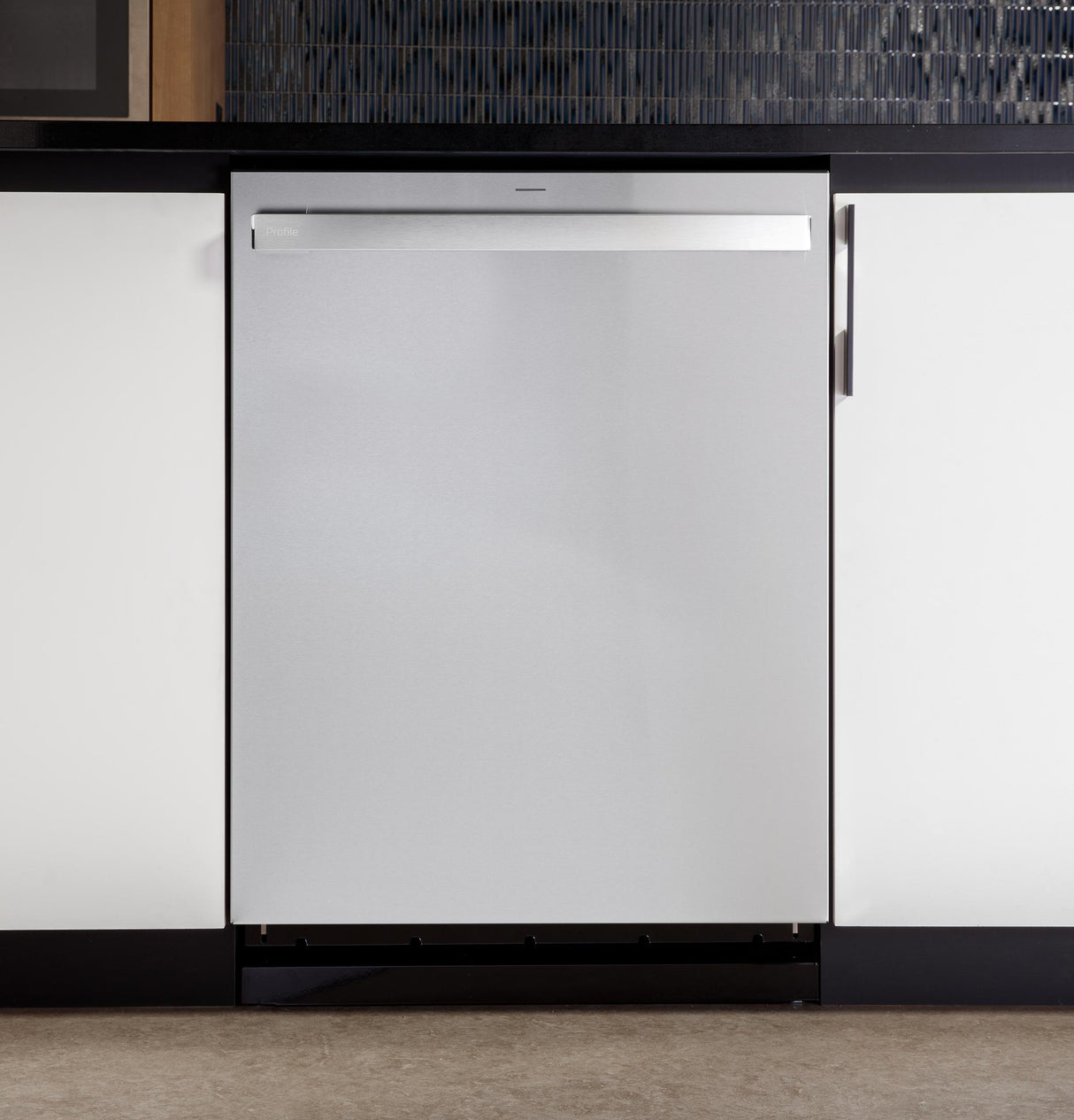 GE Profile™ ENERGY STAR® Fingerprint Resistant Top Control Stainless Interior Dishwasher with Microban™ Antimicrobial Technology