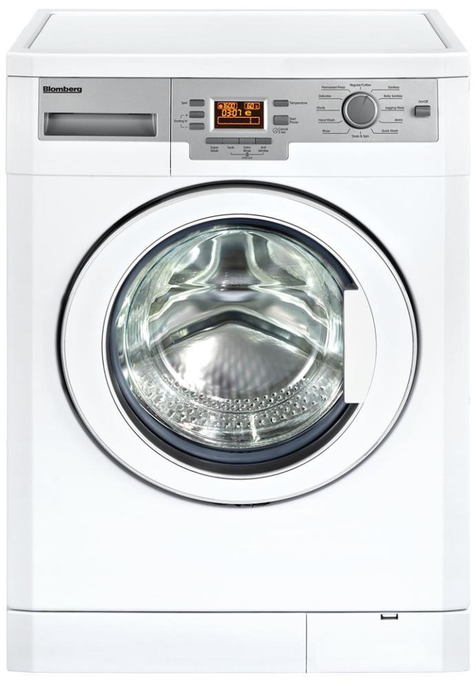 24" 1000 rpm LCD washer, 1.95 cu ft load capacity, white (22" deep)