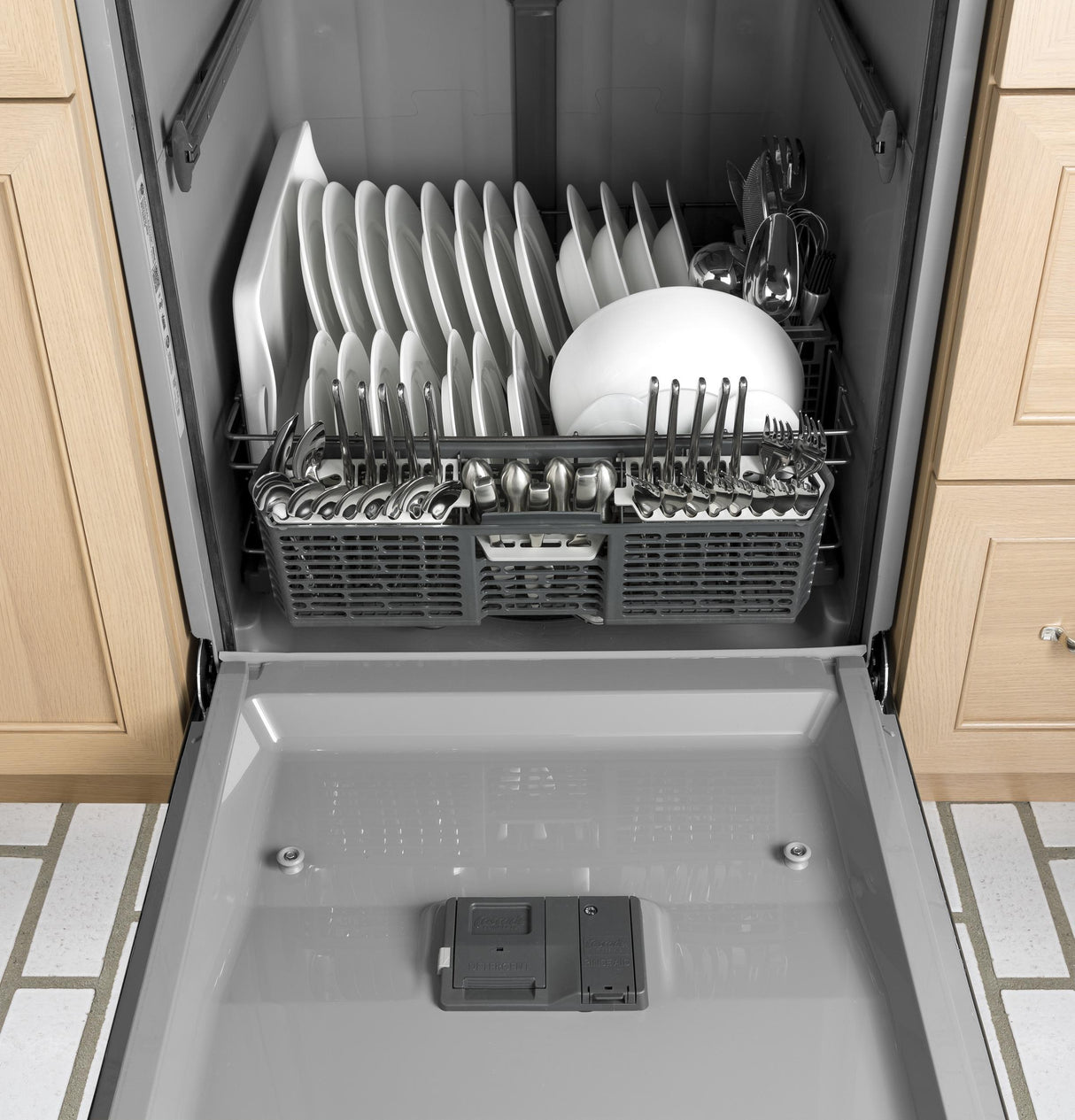 GE® Dishwasher with Hidden Controls