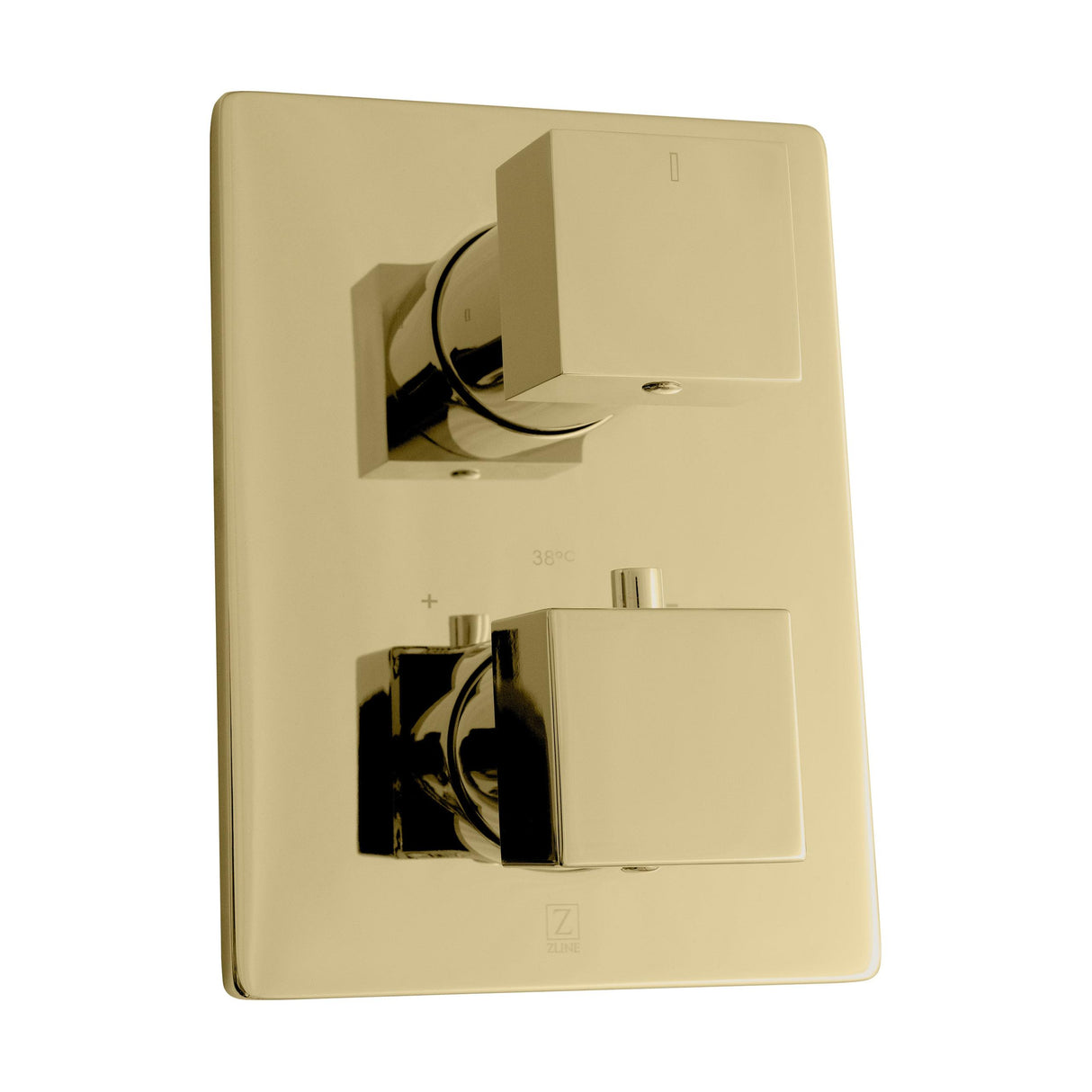 ZLINE Autograph Edition Crystal Bay Thermostatic Shower System in Polished Gold (CBY-SHS-T2-PG)