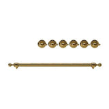 ILVE Brass Knobs and Handle Bundle for 30 inch Nostalgie Induction