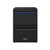 24 Inch Undercounter Built-in or Freestanding Drawer Refrigerator - Black/blue  Gordon Ramsay Series