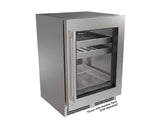 G5 Luxe 24" Premium Glass Door Beverage Center - Factory Right (Adjustable) Hinge - Indoor/Outdoor Rated