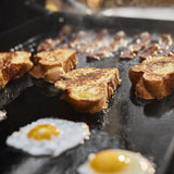 Slate® 30" Rust-Resistant Griddle with Extendable Side Table (Natural Gas) - Black