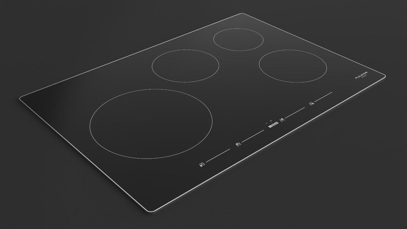 30" INDUCTION COOKTOP WITH BRUSHED ALUMINUM TRIM
