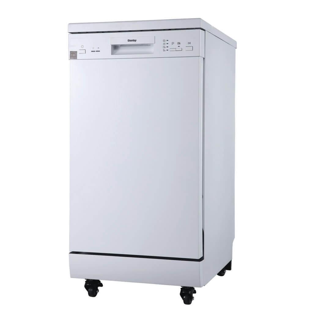 Danby 18" Wide Portable Dishwasher in White