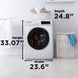 Danby 24-inch, 2.2 cu. ft. Stackable Front Load Washer with Steam in White
