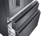 23 cu. ft. Counter Depth 4-Door French Door Refrigerator in Black Stainless Steel