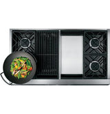 GE Monogram® 48" Professional Gas Rangetop with 4 Burners, Grill, and Griddle (Natural Gas)