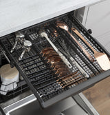 Café™ ENERGY STAR® Stainless Steel Interior Dishwasher with Sanitize and Ultra Wash & Dry in Platinum Glass