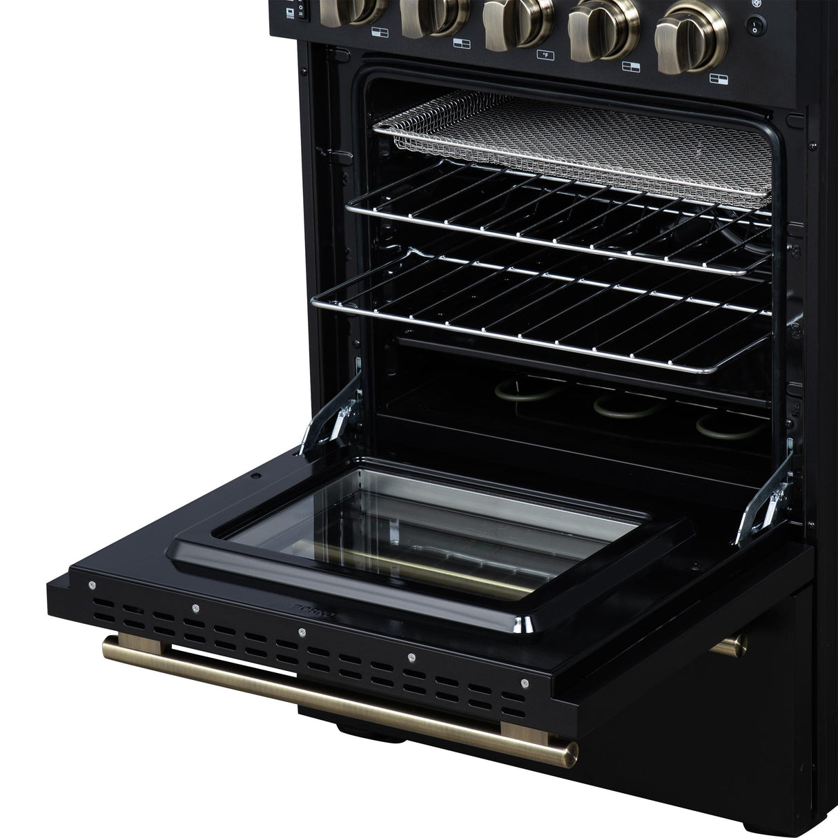 Forno Loiano 24 Inch Freestanding Electric Range in Black