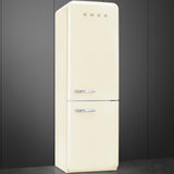 Approx 24" 50'S Style refrigerator with automatic freezer, Cream, Right hand hinge