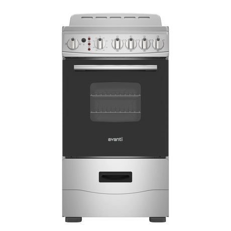 Avanti 20-Inch Freestanding Electric Range with Ceramic Glass Cooktop, in Stainless Steel (CERU200P3S)