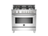 36 6-Burner, Electric Self-Clean Oven Stainless