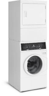 White Stacked Washer/Dryer: SF7 (Gas)