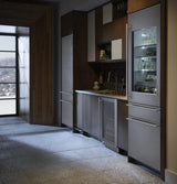 Monogram 30" Integrated Glass-Door Refrigerator for Single or Dual Installation