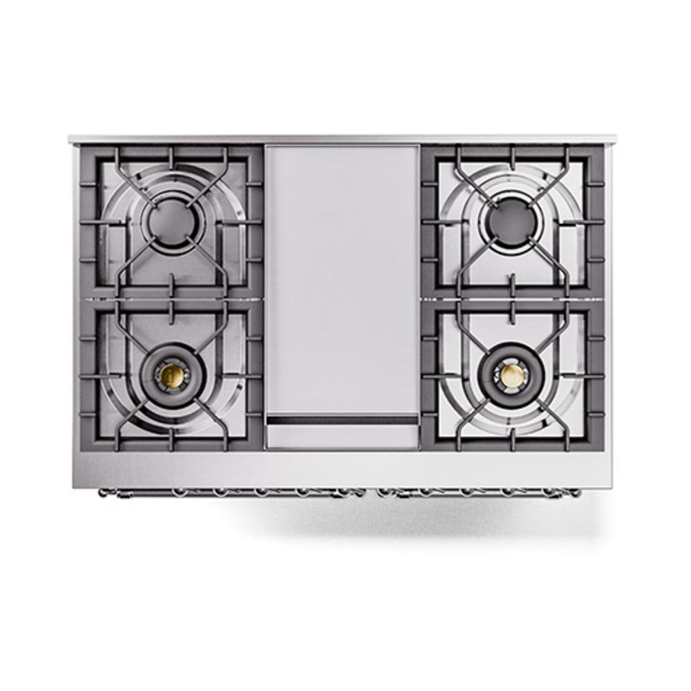ILVE UND40FQNMPBUC Nostalgie II Noblesse 40 inch Dual Fuel Range (Natural Gas, Solid Door, Burgundy, Chrome)