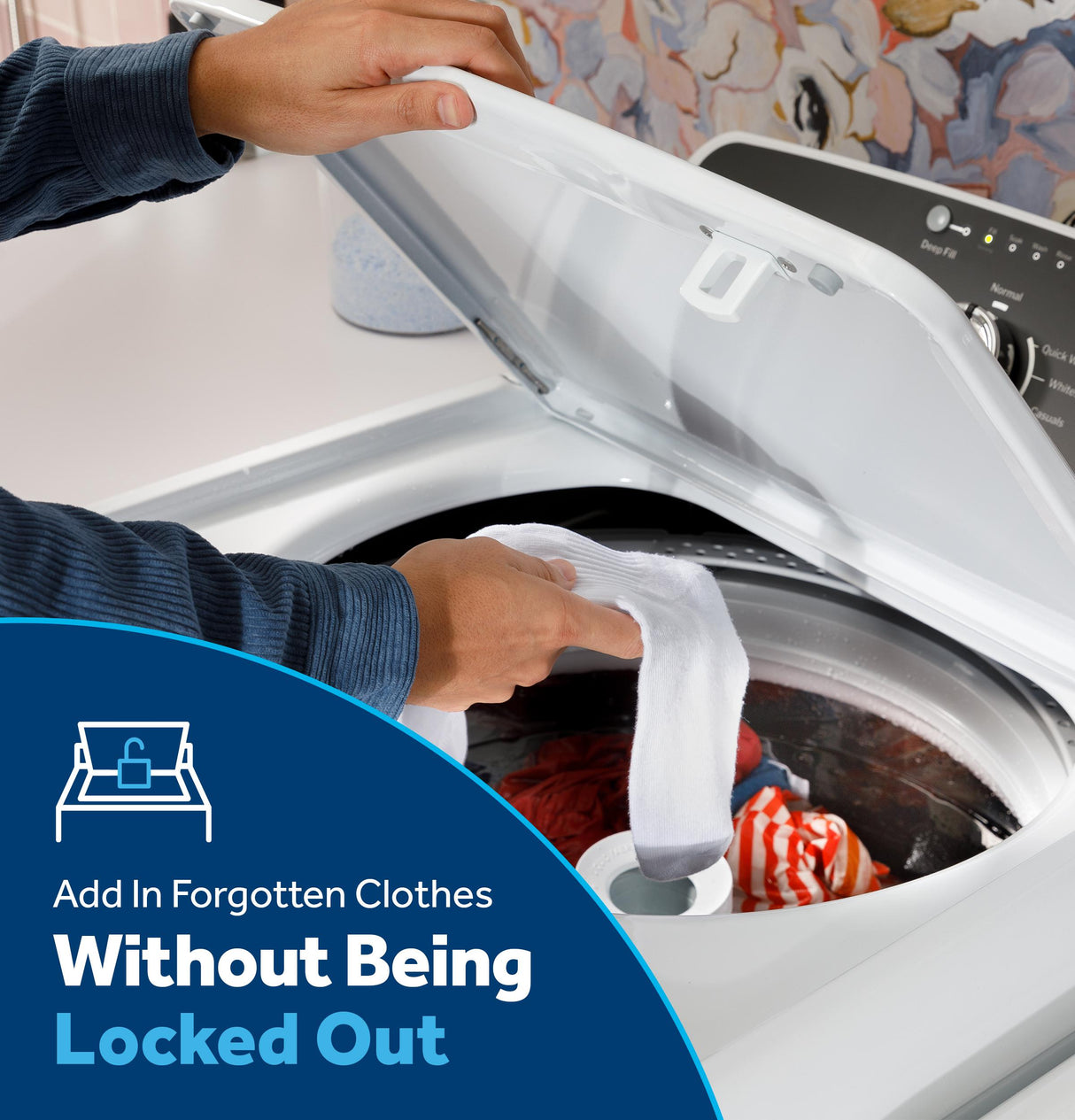 GE® 4.5 cu. ft. Capacity Washer with Stainless Steel Basket, Cold Plus and Wash Boost
