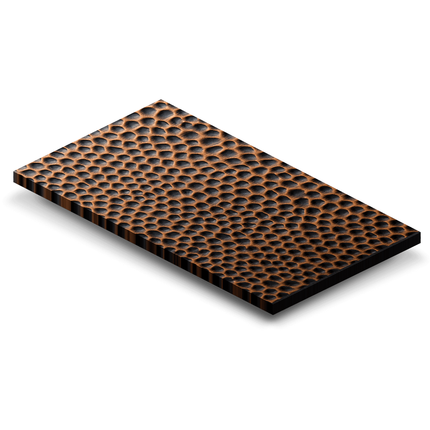 3 x 5 Hand-Hammered Copper Sample (CS-H)