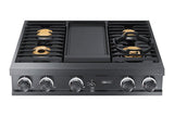 36" Rangetop, Graphite, Natural Gas