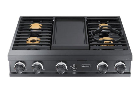 36" Rangetop, Graphite, Natural Gas
