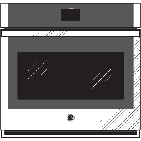 GE® 27" Smart Built-In Convection Single Wall Oven