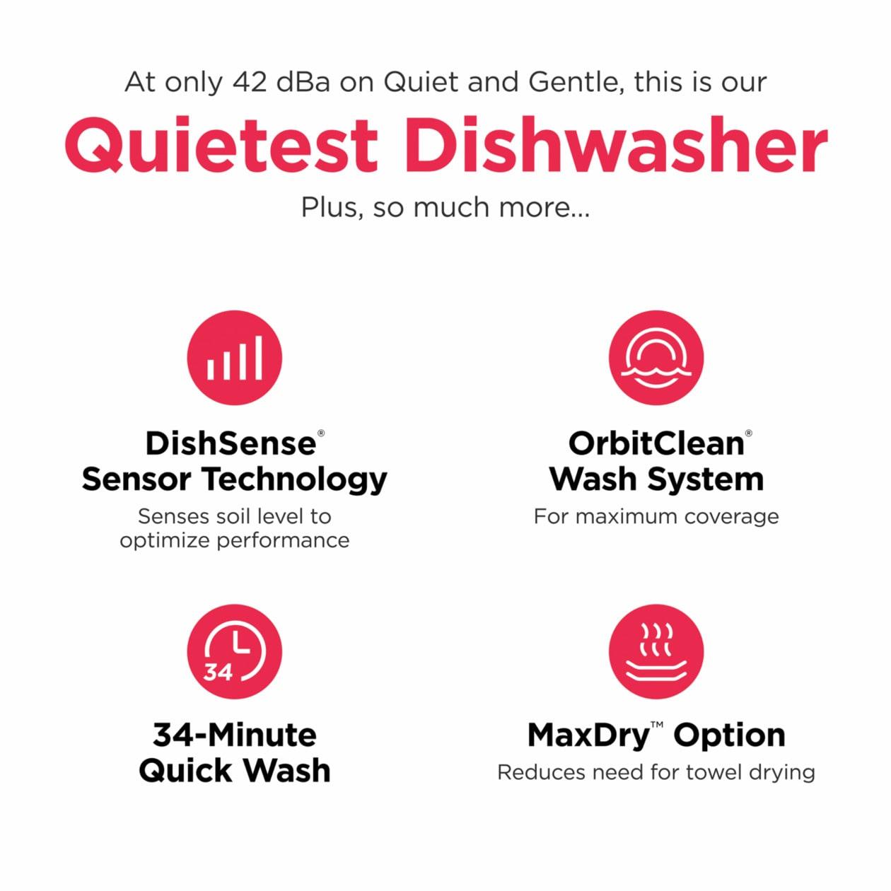 24" Ultra Quiet 42 dBA Dishwasher