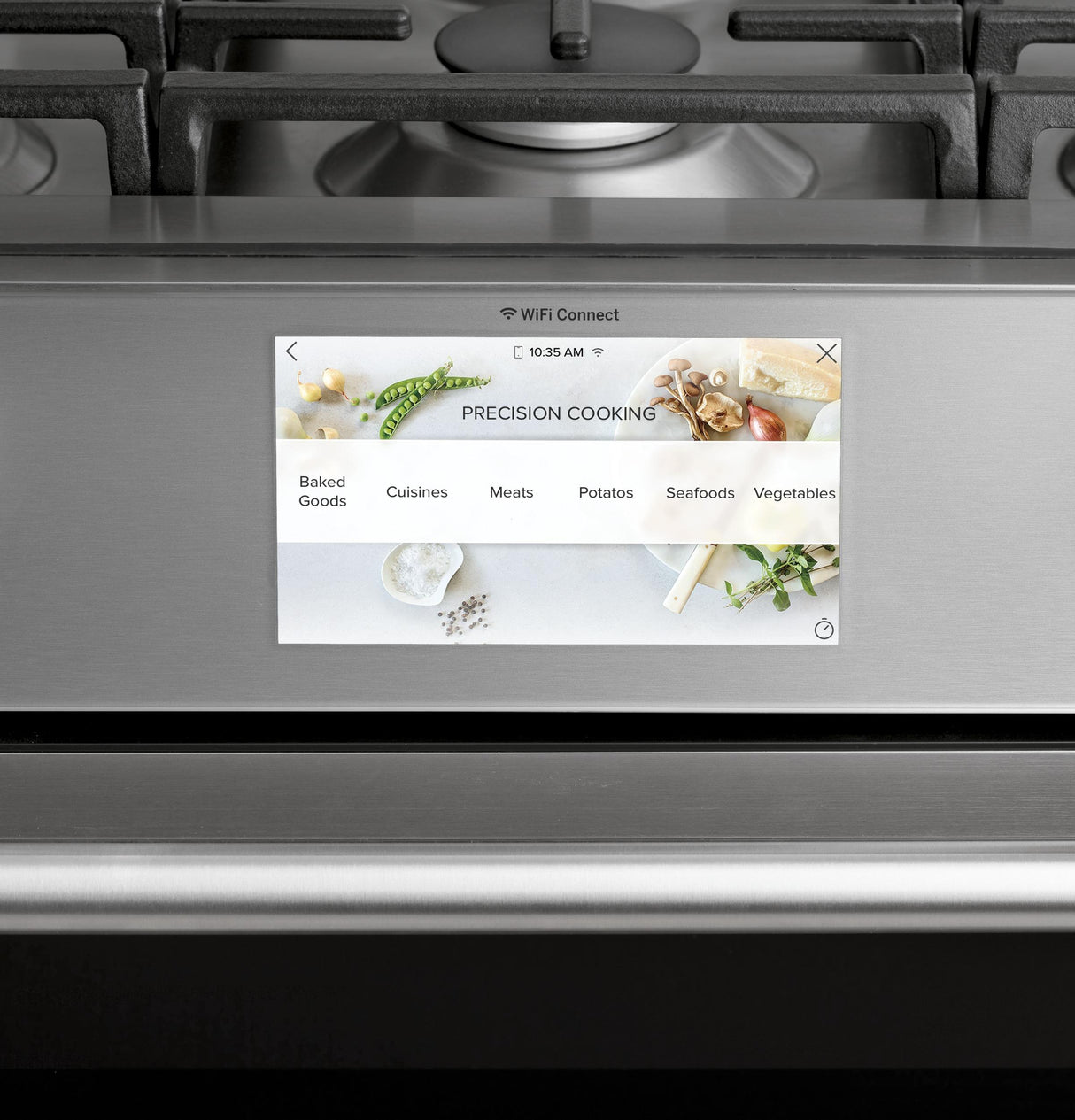 Café™ 30" Smart Slide-In, Front-Control, Dual-Fuel Range in Platinum Glass