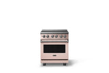 30"W. Induction Range (Finish: Blush, Trim: Polished Chrome)