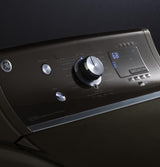 GE® 7.8 cu. ft. capacity gas dryer with stainless steel drum and steam