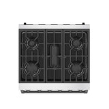 30 Inch Professional Liquid Propane With Precision Knob Control In Stainless Steel/black