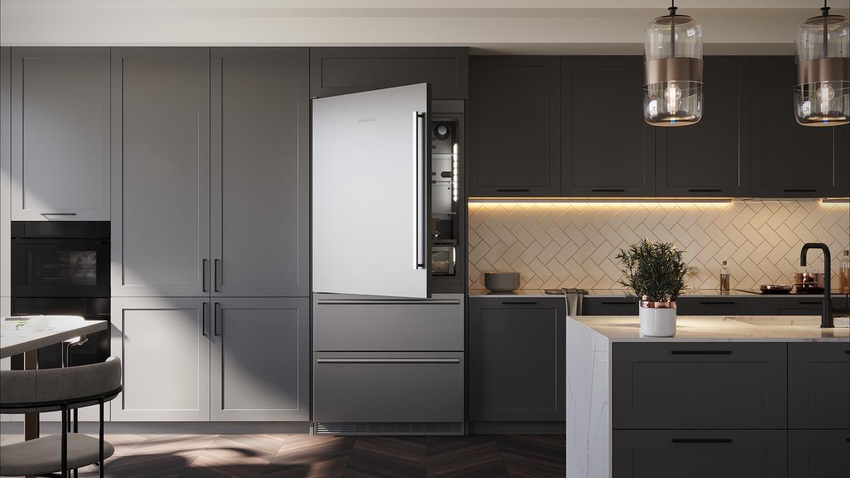 Fully Integrated Bottom Freezer Refrigerator with BioFresh