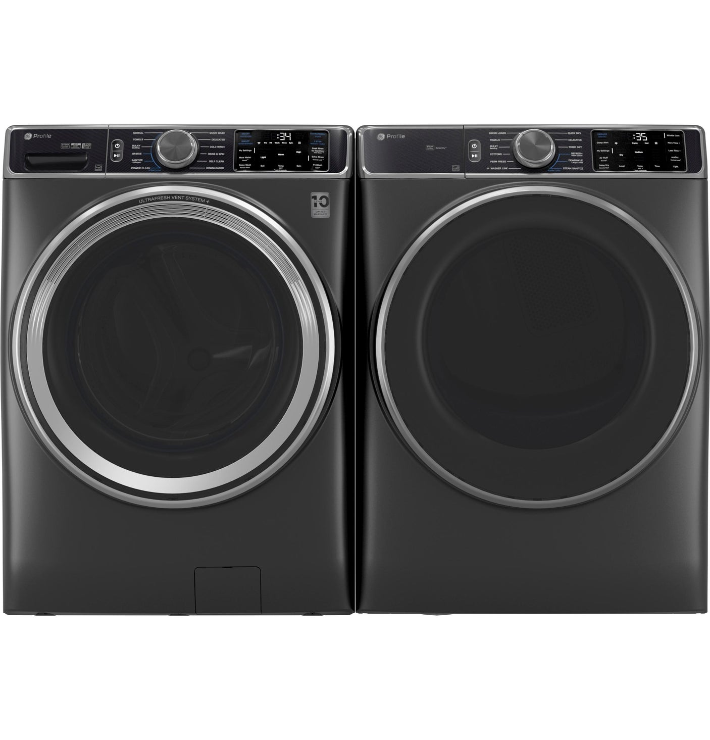 GE Profile™ 5.5 cu. ft. Capacity Smart Front Load ENERGY STAR® Steam Washer with UltraFresh Vent System+ and Smart Wash & Smart Rinse