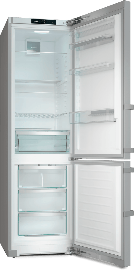 KFN 4799 DDE NA Stainless steel/CleanSteel - Freestanding fridge-freezer with DailyFresh, NoFrost, and IceMaker for fresh ice cubes any time.