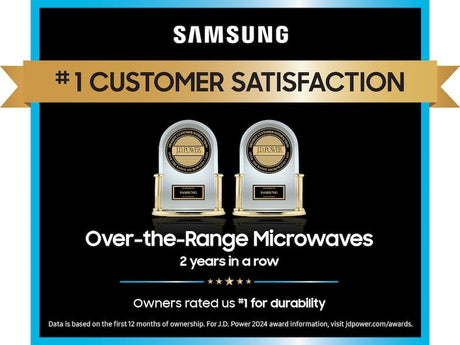 1.1 cu. ft. Smart SLIM Over-the-Range Microwave with 400 CFM Ventilation in Matte Black Steel